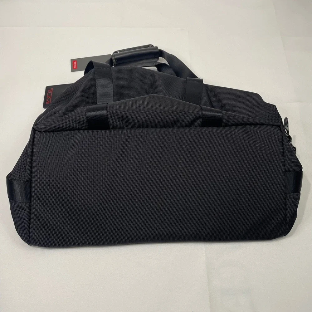 Tumi Small Soft Travel Satchel Black Ballistic Nylon Duffle Bag‎ Corp Collection